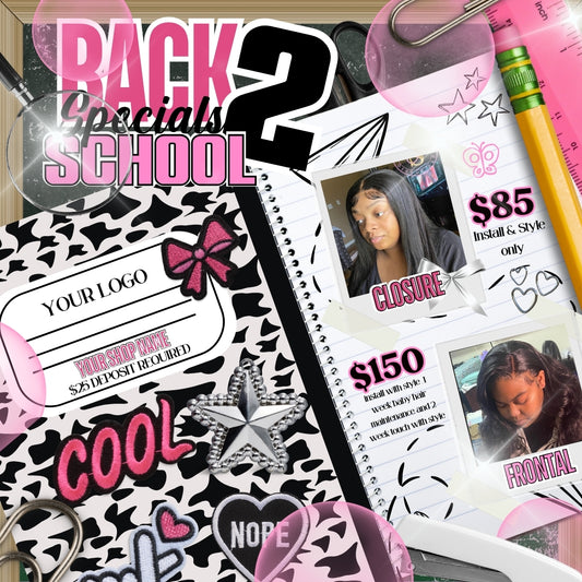 Back 2 School Hairstylist Flyer