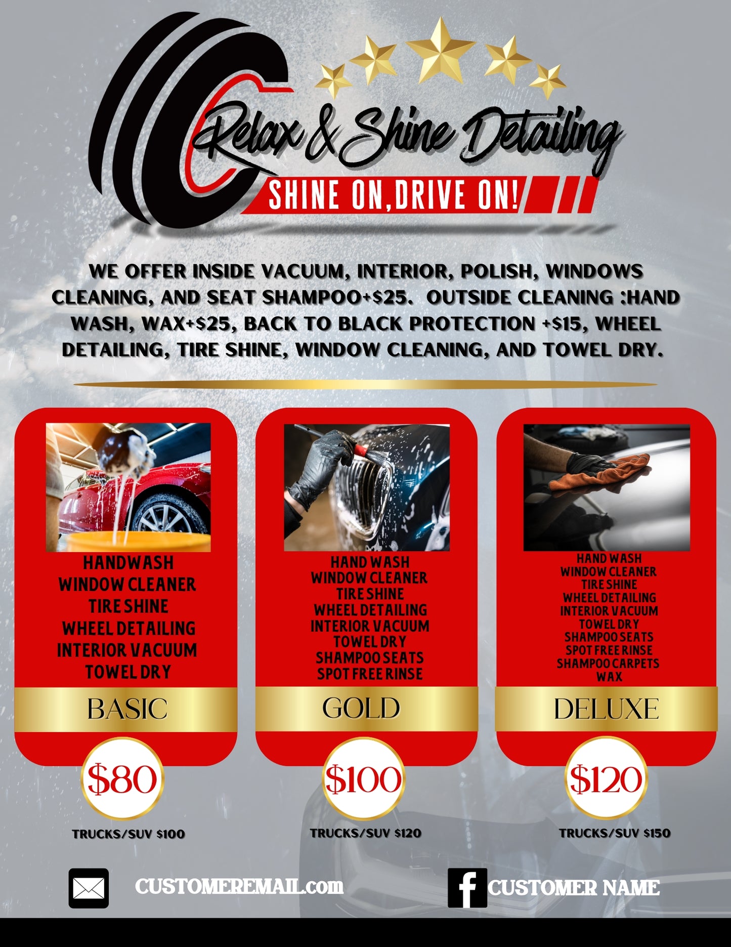 Business Flyer 3 Box Price list