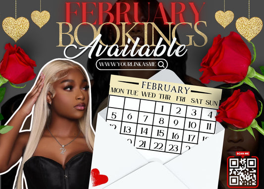 February Booking Flyer
