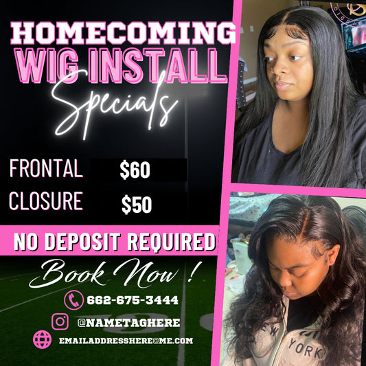 Homecoming Pink Flyer