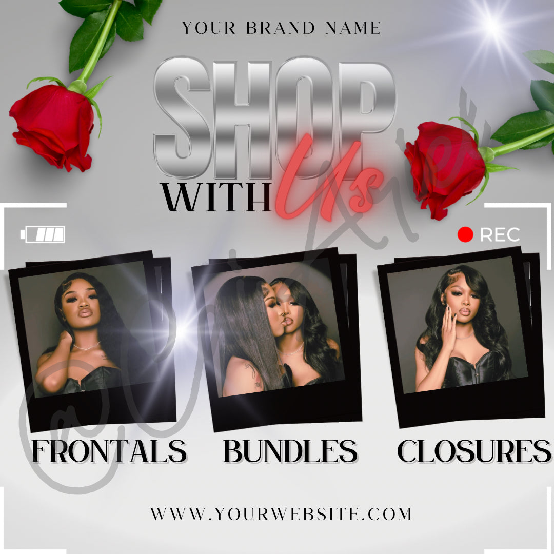 Rose Social media Flyer 4 Pack